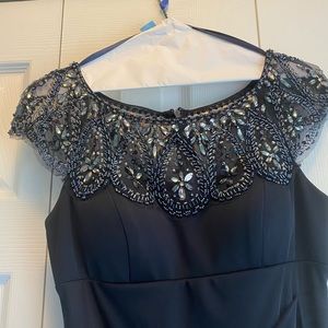 Formal beaded Navy dress